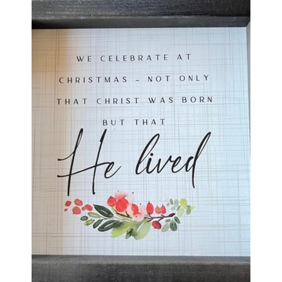 Sincere Surroundings Rustic 10” Frame He Lived - Picture 2 of 4